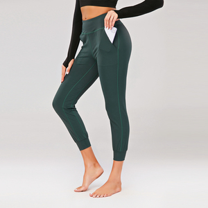 Leggings pour femmes en gros Leggings d'entraînement de couleur bleue Pantalon Capri pour femmes - Product Image 1