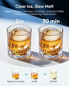 144pcs Euhomy 2" Countertop Whiskey <b>Ice</b> Ball Machine Auto Filling Round Shape Sphere <b>Maker</b> for Business & Bar Im046-sbl * - Product Image 4