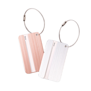 Diskon besar Logo kustom logam Aluminium Tag Laser terukir dan Dicetak perjalanan pesawat terbang - Product Image 4