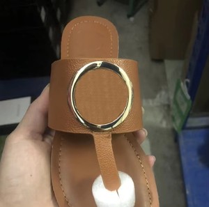 Mules et sandales d'été décontractées pour <span class=keywords><strong>femme</strong></span> en cuir PU, style paresseux, confortables et plates - Product Image 5