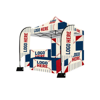 Tente pliante robuste 5x5m la plus résistante, imperméable, pour publicité extérieure, avec logo personnalisé imprimé et sacs à roulettes