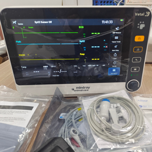 Moniteur patient vétérinaire portable Mindray Vetal 3, moniteur de signes vitaux multiparamètres pour chiens, chats, animaux domestiques - Product Image 1