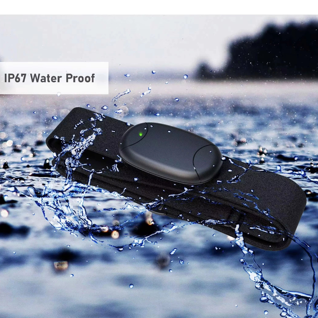 Cardio Sensor Wireless Heart Rate Monitor Chest Strap Smart Fitness Tracker for 5.0 Waterproof Rechargeable +/-0.01%