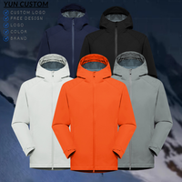 Veste d'extérieur légère à coque rigide avec logo personnalisé OEM, imperméable, coupe-vent, respirante, à capuche, pour la randonnée et le cyclisme
