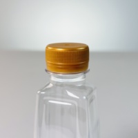 Bouteille carrée en plastique PET de 100ml pour assaisonnement liquide de sucre de bonbon de lait