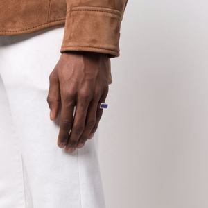 Gemnel 925 prata malaquita jóias moda colorido gemstone homens mais recente peaky sinete anel - Product Image 4