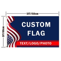 Flagge mit Logo Maßgefertigte Polyester-Flagge mit Aufdruck Nationale Flagge für Feierlichkeiten, Blanko-Sublimations-Werbeflaggen und -Banner