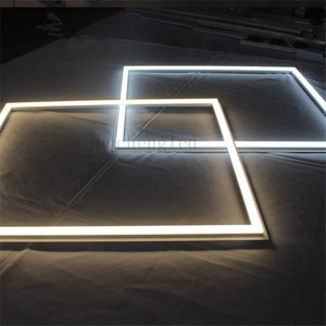 Khung Trần Gia Đình Văn Phòng Hình Tròn Siêu Mỏng Bộ Khung Gắn Bề Mặt Nhôm Đèn <span class=keywords><strong>LED</strong></span> Chiếu Sáng Cạnh Bảng - Product Image 2