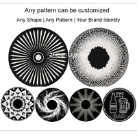 Lámpara Colgante LED Circular Radial RGB con Cambio de Color, de Hierro y Acrílico, con Control Remoto, Iluminación Ambiental para Restaurante, Venta al Por Mayor
