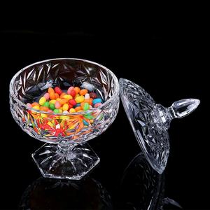 Barattolo di Vetro per Caramelle di Alta Qualità, Contenitore Alto con Coperchio, Ciotola di Vetro con Piedistallo - Product Image 6