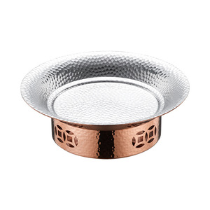 304 Stainless Steel Dry Pot Alcohol Stove Mini Hot Pot Copper Color Insulation Function Circular Shape Commercial Use - Product Image 1