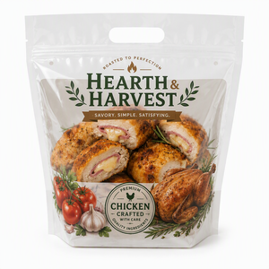 Bolsas de Embalaje para <span class=keywords><strong>Carne</strong></span> de Barbacoa con Logotipo Personalizado, Bolsas con Cierre Hermético Resistentes a la Grasa para Pollo Asado, Ensaladas de Verduras - Product Image 6
