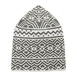 Men Omani Style Kufi Cap Embroidered Muslim Prayer Hat Traditional <b>Islamic</b> Headwear Cotton <b>Canvas</b> Eco-Friendly Breathable All - Product Image 2