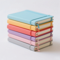 Best Pocket Small Travel Notebook Geprägtes Logo PVC Leder Stoff bezug Gebundene Notizbücher Anpassbar