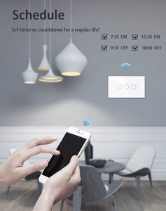 XZJ White Black <strong>Smart</strong> Product Custom Tuya 1/2/<strong>3</strong>/4 Gang EU US <strong>Wifi</strong> Electrical Lighted Wall <strong>Switch</strong> - Product Image 3