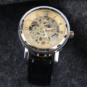 Reloj Mecánico Automático de Lujo para Hombre, Totalmente en Acero Inoxidable, Correa de Cuero, Esfera de 40 mm, Ancho de Correa de 20 mm - Product Image 4
