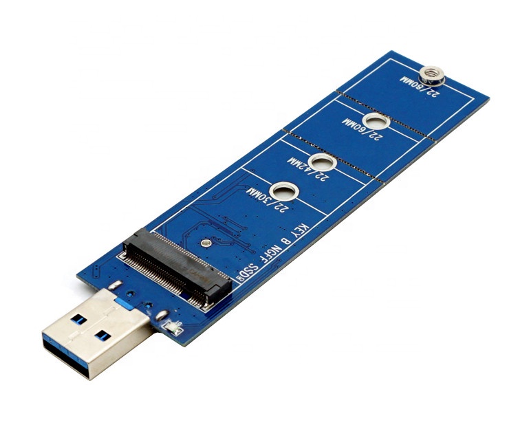 Адаптер для ключей USB3.0 на M.2 B, 5 Гбит/с, USB 3,0 на M2 NGFF SATA SSD, адаптер, преобразователь карты ASM1153e