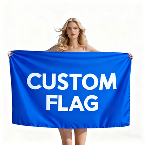 أحدث طباعة مخصصة عالية 3x5ft مزدوجة الوجهين <span class=keywords><strong>2</strong></span> الحلقات مع العلم بجودة عالية لأعلام ولافتات ترويجية - Product Image 1