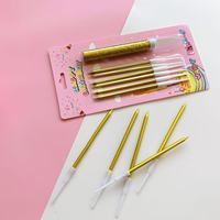 Nouvelle Arrivée Paquet de 6 Bougies Twisty Sans Fumée Kit de Décoration de Gâteau pour Anniversaire Anniversaire de Mariage Décoration