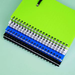 Organiseur spirale A5 en cuir personnalisé motif forêt, carnet de notes professionnel pour bureau - Product Image 1