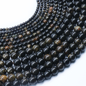 Cuentas redondas de <span class=keywords><strong>biotita</strong></span> natural, espaciador de piedra, cuentas redondas, mica brillante en <span class=keywords><strong>biotita</strong></span> marrón y negra para la fabricación de joyas, 4/6/8/10/12mm - Product Image 1