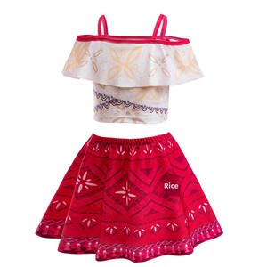 Nouvel ensemble <span class=keywords><strong>2</strong></span> pièces pour filles : Maillot de bain <span class=keywords><strong>Moana</strong></span> Cosplay à séchage rapide pour l'été - Product Image 2