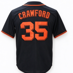 Camiseta de Béisbol Negra para Hombre de los Gigantes BONDS # 25 CRAWFORD # 35 J.H.LEE # Uniforme de Fanático de Manga Corta con 51 Números y Nombres Cosidos - Product Image 4
