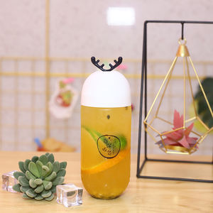 Botella de Plástico PET Transparente con Forma de Cápsula, 500 ml, para Té o Jugo, en Oferta - Product Image 4