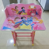Bureau d'Étude pour Enfants à Hauteur Réglable, Chaise d'Écolier Unique et Bureau Abordables