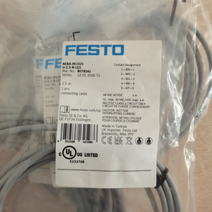 สายเชื่อมต่อ FEST0 NEBA-M12G5-U-2.5/5/10-N-LE5/LE3/LE4 8078242 M12W5 M12W5P M12W5N-U-N - Product Image 1