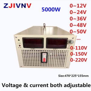 5000W 스위칭 파워 서플라이: 100V 50A 전류/전압 조절 가능, 디지털 디스플레이 (CCTV, 3D 모터용 5KW 변환기) - Product Image 3