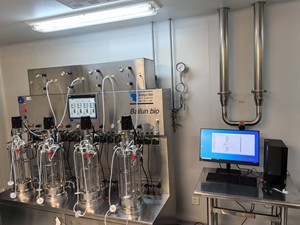 EU-Standard BLBIO 10GJA-4 Labor Mechanischer Rühr bio reaktor 4 Set 10L Ummantelter Glas fermentation stank - Product Image 2