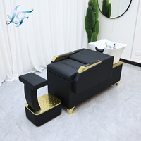 Fauteuil de lavage de cheveux et de massage du dos le mieux noté, lit de shampoing avec bassin et évier – Liquidation