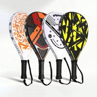 Raquette de tennis légère, résistante aux chutes, lumineuse, rechargeable, LED, double raquette, en plastique ABS, pour l'entraînement familial et parent-enfant