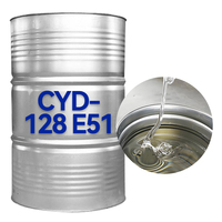 Resin epoksi CYD128 transparan rendah viskositas perekat tingkat industri Resin epoksi E51