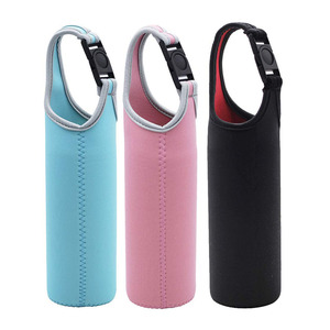 Soporte para botella de agua de neopreno con aislamiento personalizado, bolsa de transporte de viaje deportiva portátil con patrón para uso diario o eventos deportivos - Product Image 1