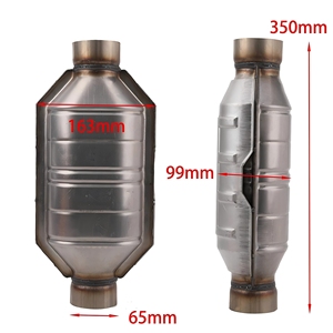 ตัวเร่งปฏิกิริยาไอเสียแบบยูนิเวอร์แซล ขนาด <span class=keywords><strong>2</strong></span>.5 นิ้ว สำหรับท่อขนาด <span class=keywords><strong>2</strong></span> 1/<span class=keywords><strong>2</strong></span> นิ้ว สำหรับรถยนต์นิสสัน ดอดจ์ รุ่น 83166/70318 - Product Image 1