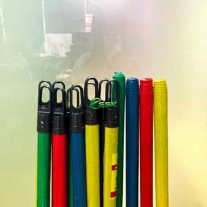 Factory Wholesale Price SSK GLOBAL Eco-Friendly PVC Coated Wooden Handle Contemporary <b>Mop</b> Broomstick Hard Bristle Outdoor Use - Product Image 4