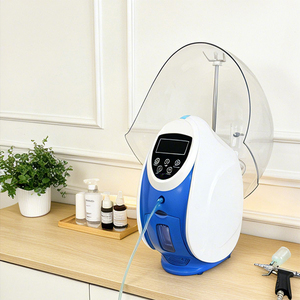 Appareil facial à oxygène CO2 avec bouclier en silicone transparent et technologie d'aspiration pour le soin de la peau - Product Image 1