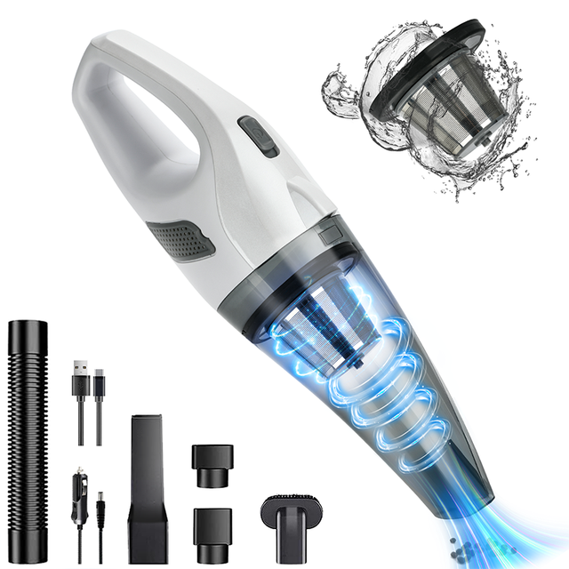 Mini USB Rechargeable Wireless Handheld Portable Wet Dry Home Auto Pet Hair Vaccum Cleaner Small Cordless Car Vacuum Cleaner