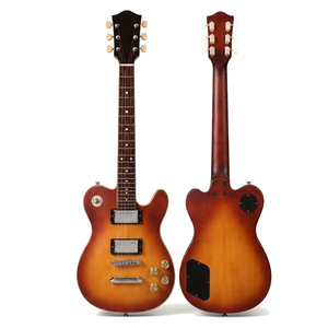 Guitare électrique Sunburst en acajou, style LP, double cutaway, micros H-H, 6 cordes, pour la scène et la pratique - Product Image 1