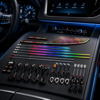 Éclairage d'ambiance OEM 64 couleurs pour Audi A6 C7 S6 RS6 2012-2018 – Accessoires de voiture pour la décoration intérieure et l'amélioration