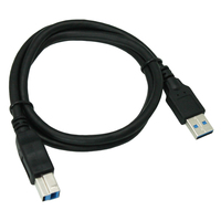 Cable de Impresora USB 3.0 DFX con Blindaje de PVC, 1.8m, 5Gbps, USB A a B Macho, Cable de Datos para Impresoras, Computadoras y Escáneres