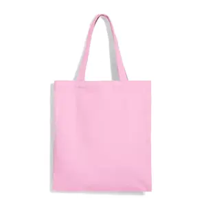 Sac fourre-tout en coton personnalisable, taille unique, couleur unie, ouverture supérieure, sac de shopping - Product Image 1