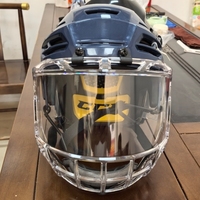 Visière intégrale de hockey FV1 pour adulte senior, transparente, certifiée, combo casque et visière intégrale de hockey, anti-rayures/anti-buée