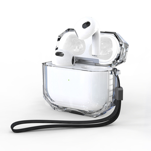 Funda transparente Compatible con AirPods 1/<span class=keywords><strong>2</strong></span>, cubierta a prueba de golpes con cordón para AirPods Pro 3/<span class=keywords><strong>2</strong></span>/1st - Product Image 5