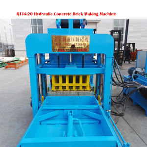 น้ำหนักเบาคอนกรีตบล็อกแม่พิมพ์ QT4-20มือบล็อกซีเมนต์ราคาเครื่องในยูกันดา - Product Image 5