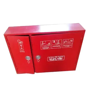 Functional Double Box Fire Extinguisher and Fire Hose Reel Cabinet