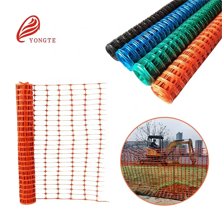 100gsm منتجات بلاستيكية خارجية حاجز أمان برتقالي شبكة سقالات صافي