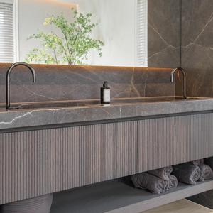 Mueble de Baño Ecológico de MDF con Cajones de Gran Capacidad, Estilo de Pared, para Remodelación del Hogar y Proyectos de Baños Comerciales - Product Image 2